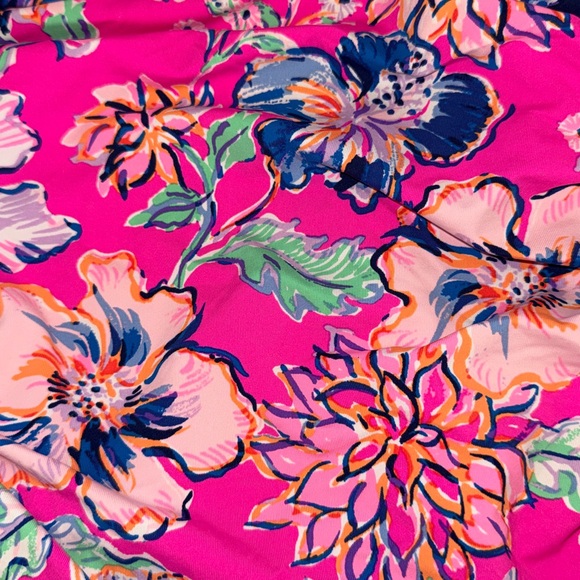 Lilly Pulitzer Flamenco Floral strapless bathing suit - sz 6 - Picture 6 of 7